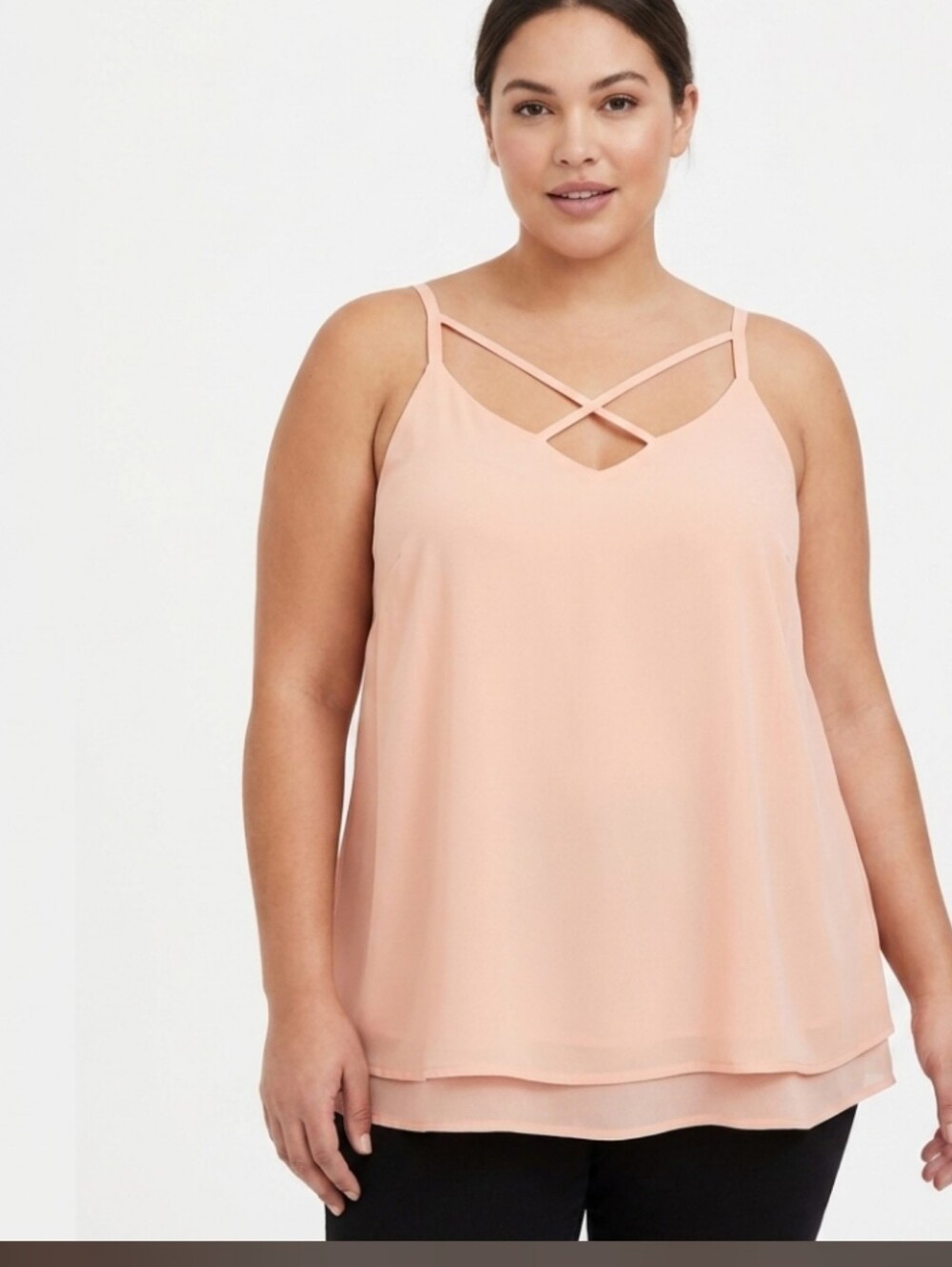#086 Torrid 2 Sophie Chiffon Swing Cami